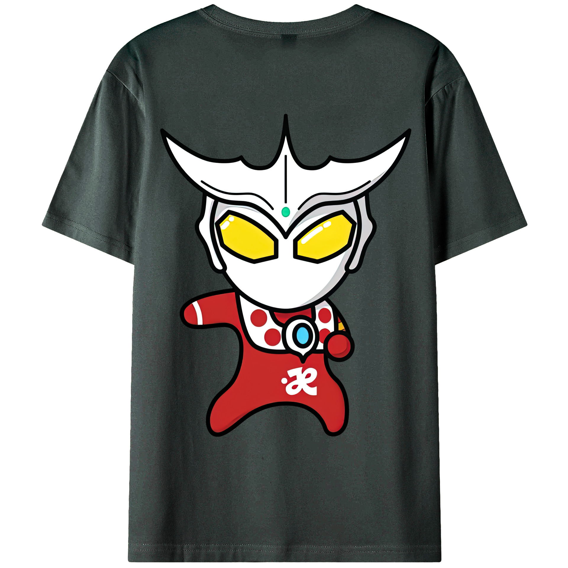 （画像用） ウルトラマン Ultraman 綿100％ メンズ半袖Tシャツ（バックプリント） 通気性